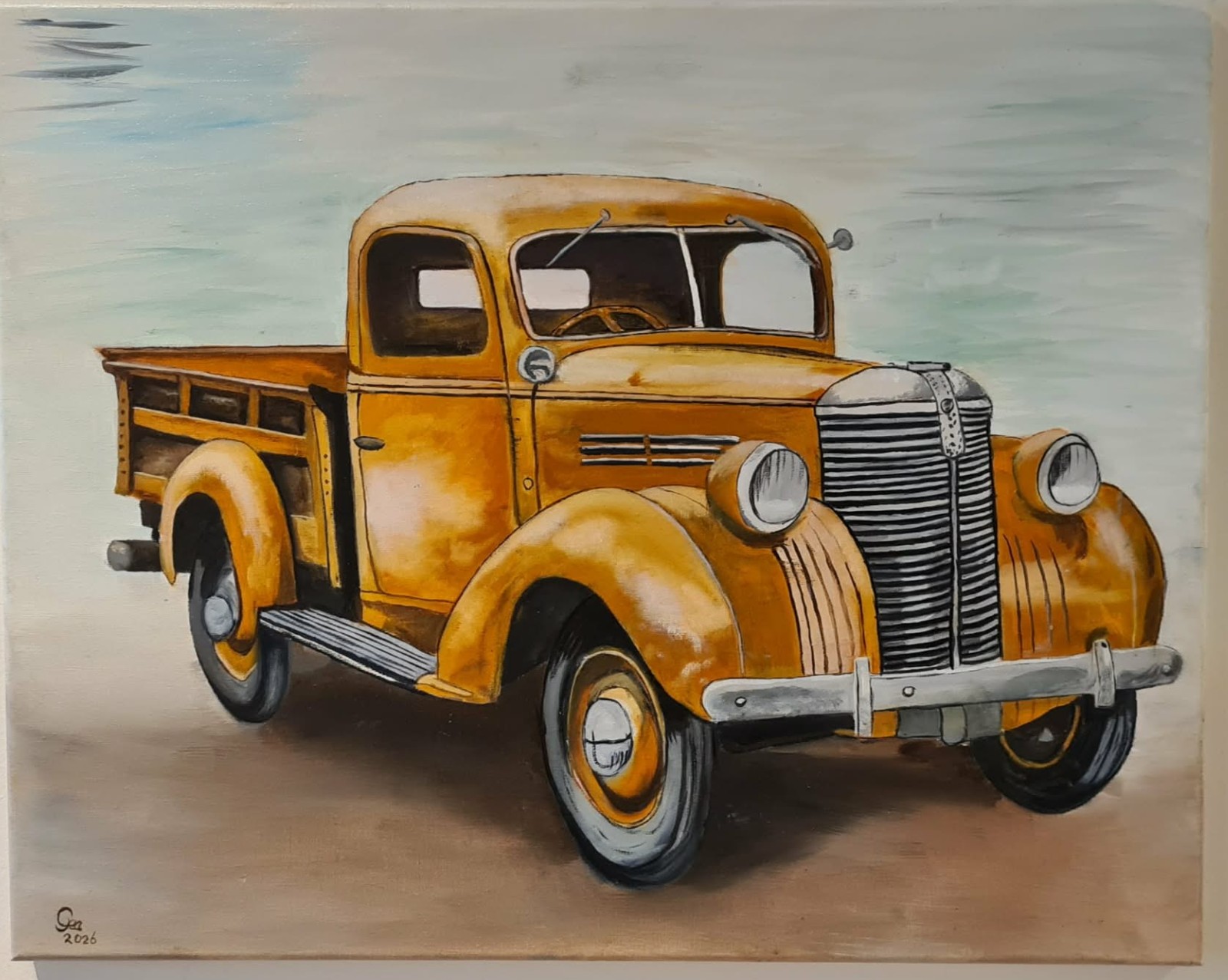 orange oldtimer.