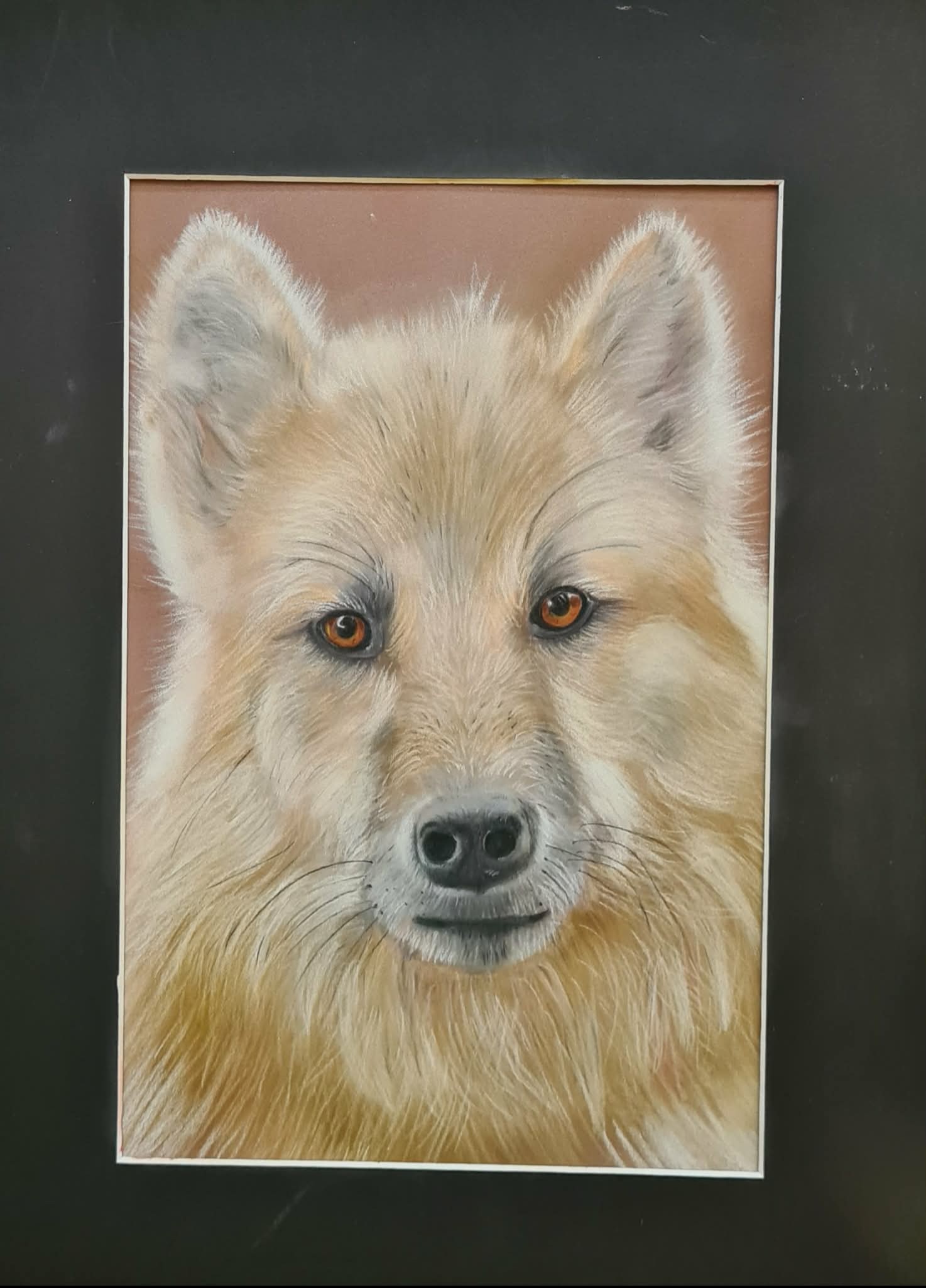 wolfshond in lijst