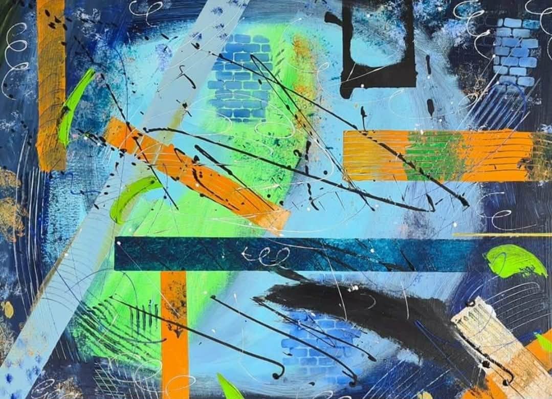 abstact blauw