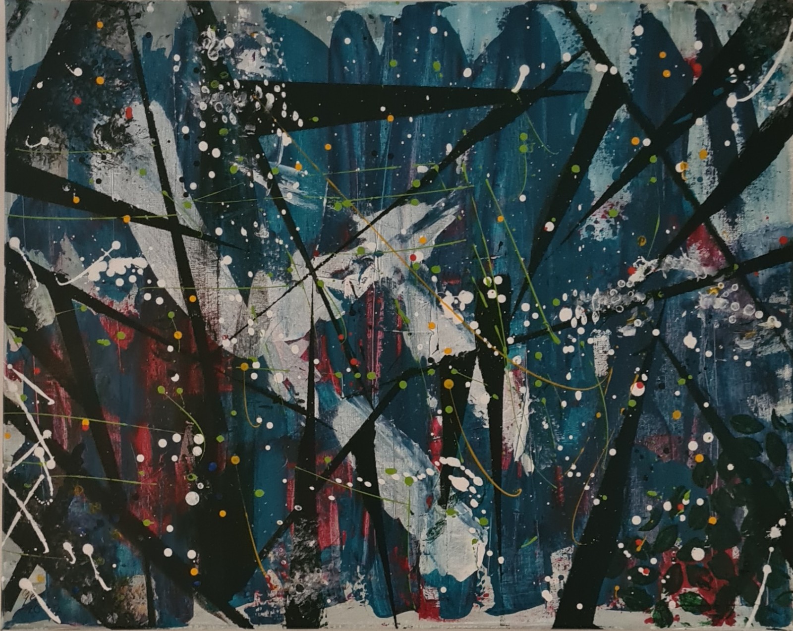 abstract in de nacht